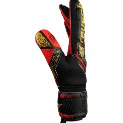 Reusch Handschuhe|Handschuhe<· Attrakt Silver 7075 blck/gold/firy red