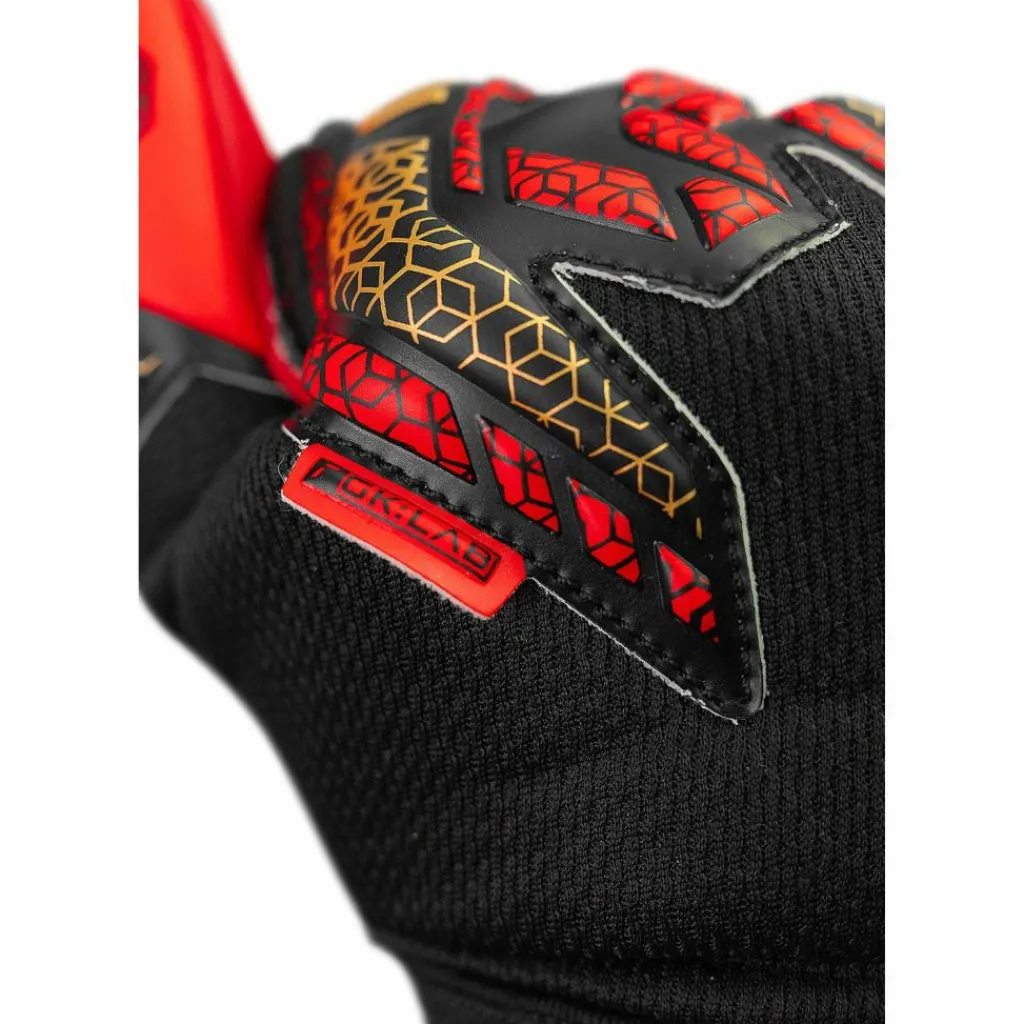 Reusch Handschuhe|Handschuhe<· Attrakt Silver 7075 blck/gold/firy red