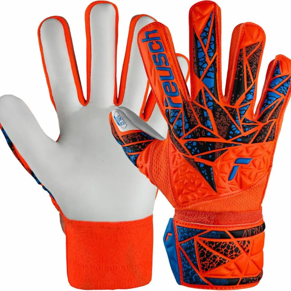 Reusch Handschuhe|Handschuhe<· Attrakt Starter Solid Junior 2210 hyper orng/elec blue