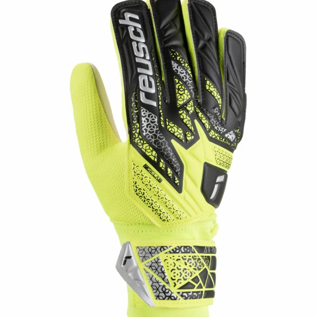 Reusch Fußball|Handschuhe<· Attrakt Starter Solid safety yellow-silver