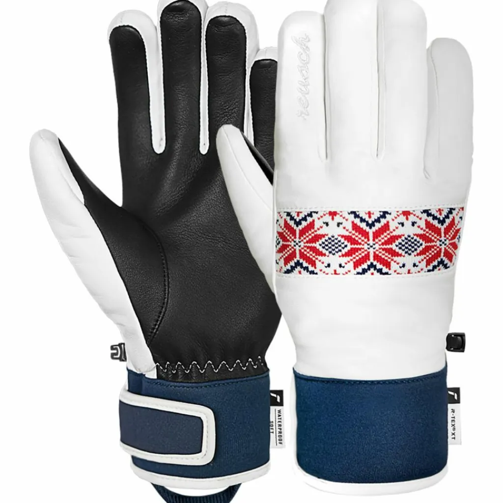 Reusch Skihandschuhe|Snowboarding<· Charlize R-TEX® XT 1035 whit/dress blu/fire