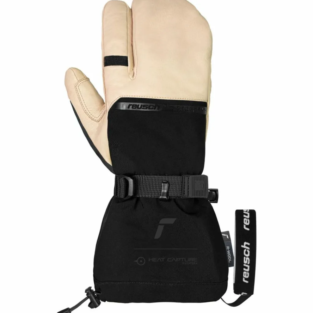 Reusch Skihandschuhe|Snowboarding<· Duality R-WOOL Lobster 9002 tan / black