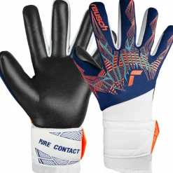 Reusch Handschuhe|Handschuhe<· Pure Contact Silver Junior 4848 premi blu/electr oran/blc