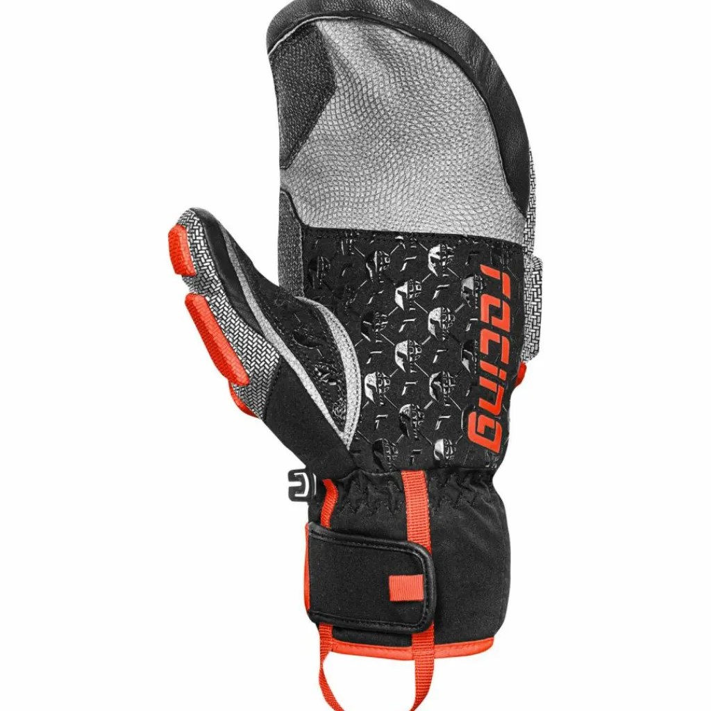 Reusch Skihandschuhe|Snowboarding<· Worldcup Warrior Mitten 7588 blck/silver/fluo red