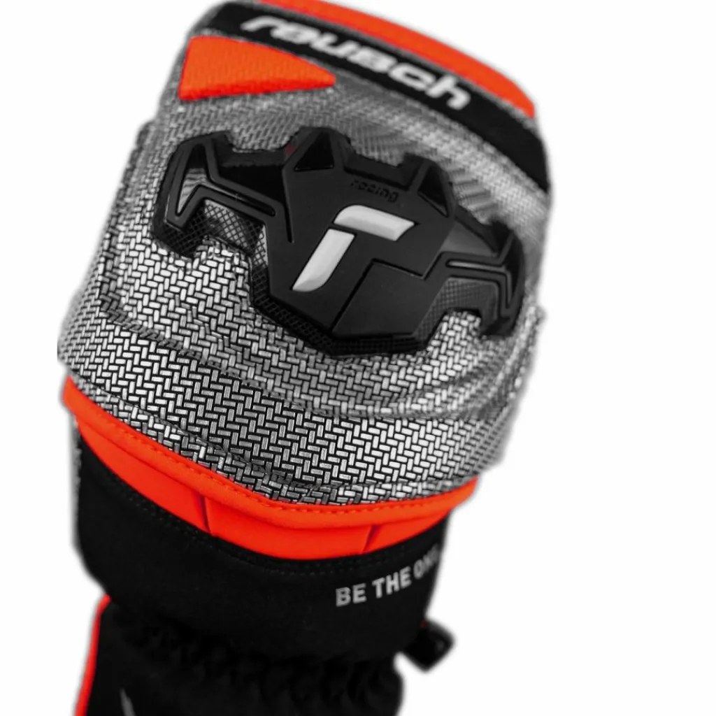 Reusch Skihandschuhe|Snowboarding<· Worldcup Warrior Mitten 7588 blck/silver/fluo red