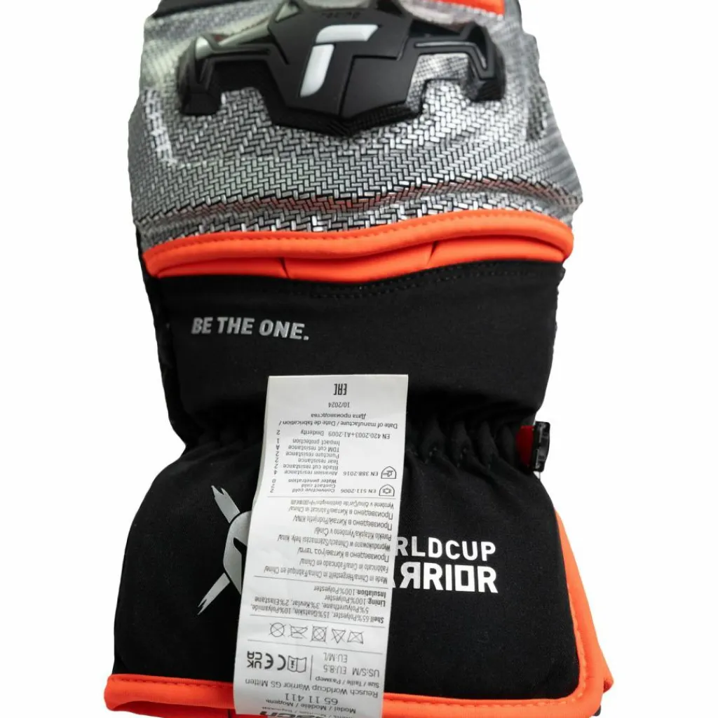 Reusch Skihandschuhe|Snowboarding<· Worldcup Warrior Mitten 7588 blck/silver/fluo red