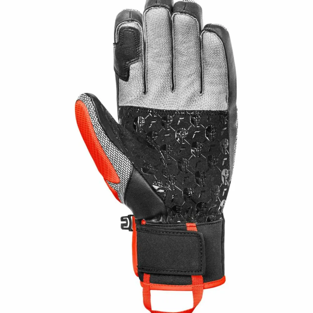 Reusch Skihandschuhe|Snowboarding<· Worldcup Warrior SC 7588 blck/silver/fluo red