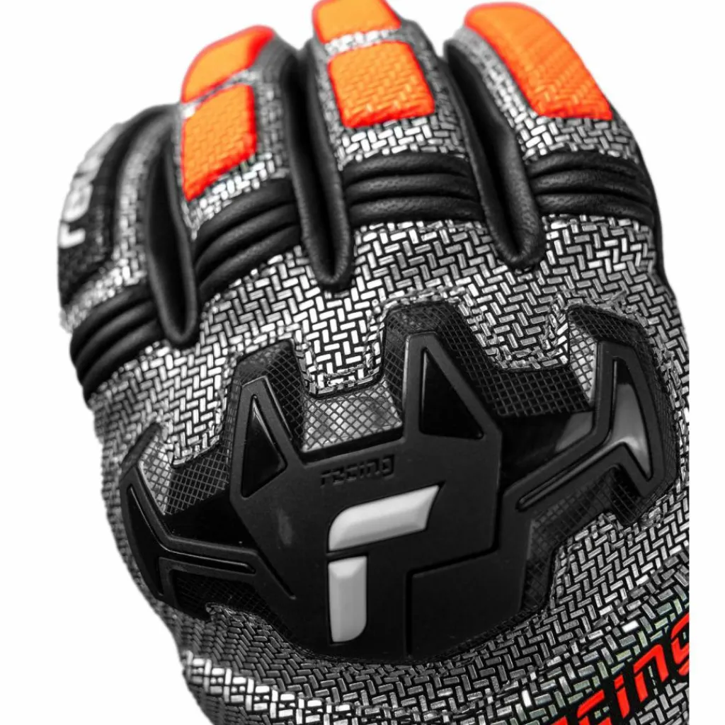 Reusch Skihandschuhe|Snowboarding<· Worldcup Warrior SC 7588 blck/silver/fluo red