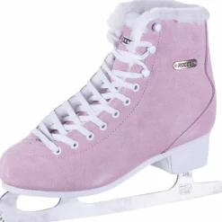 ROCES Eislaufen<· SUEDE ECO-FUR pink-white