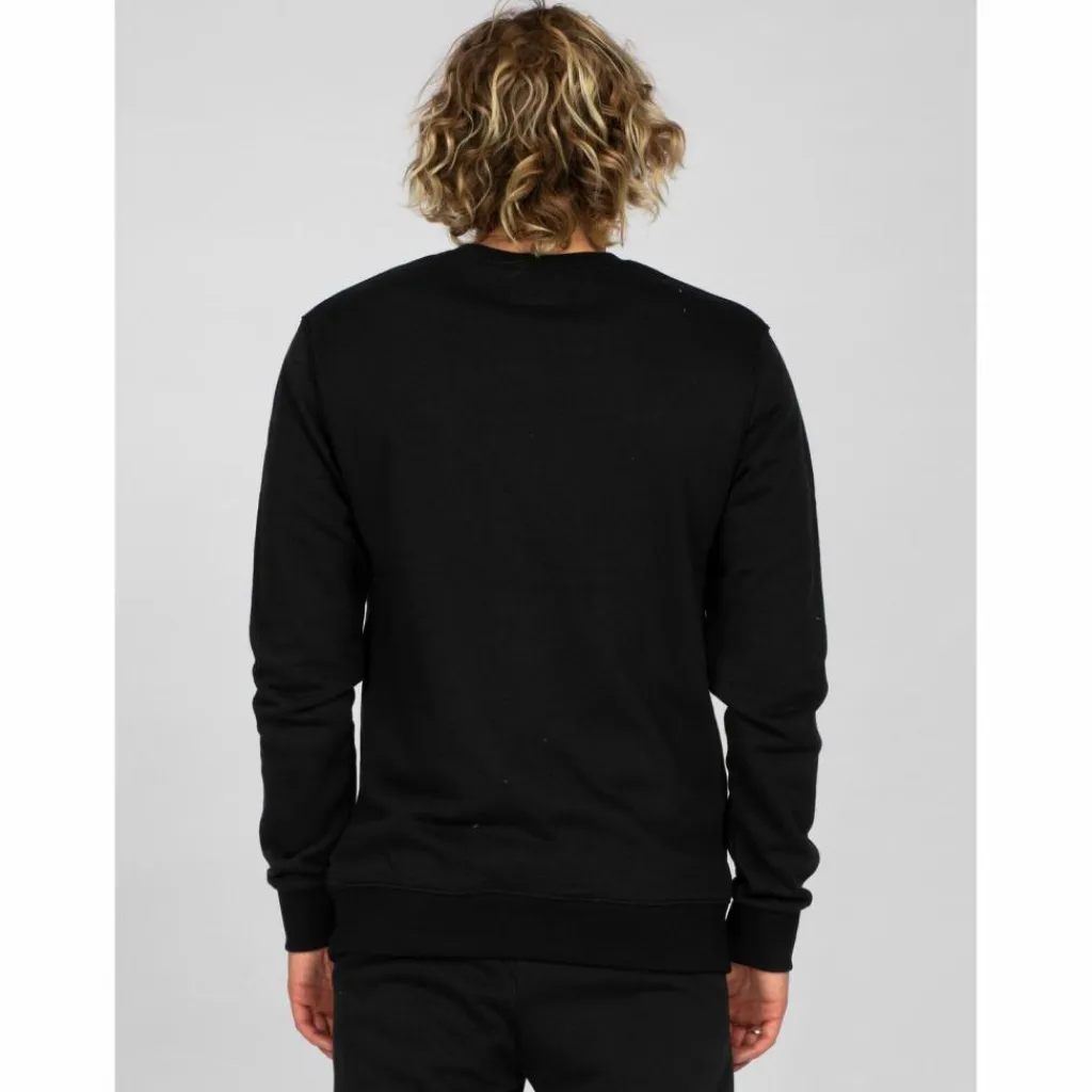RUSTY Pullover & Sweats<· ONE HIT WONDER CREW FLEECE Black