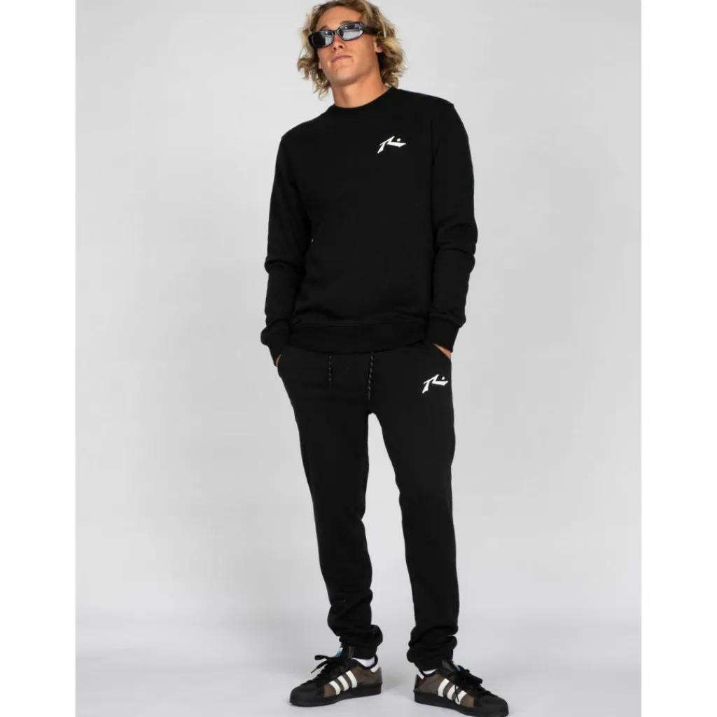 RUSTY Pullover & Sweats<· ONE HIT WONDER CREW FLEECE Black