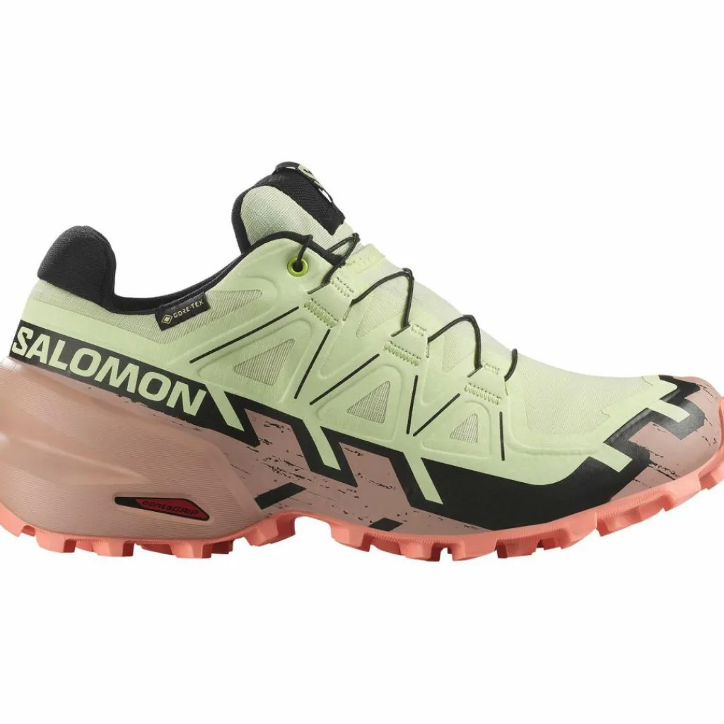 Salomon Trailrunning|Trailrunning<· GTX SPEEDCROSS 6 GTX lime cream-mahogany rose-black