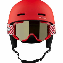 Salomon Skihelme|Helme<· PLAYER COMBO cherry tomato