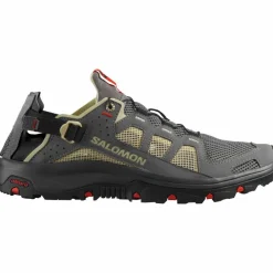 Salomon Urban Outdoor|Badeschuhe<· TECHAMPHIBIAN 5 pewter-moth-fiery red