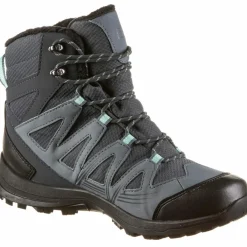Salomon Winterschuhe|Boots & Stiefel<· WOODSEN 2 CS WP ebony-stormy weather-yucca