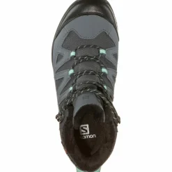 Salomon Winterschuhe|Boots & Stiefel<· WOODSEN 2 CS WP ebony-stormy weather-yucca