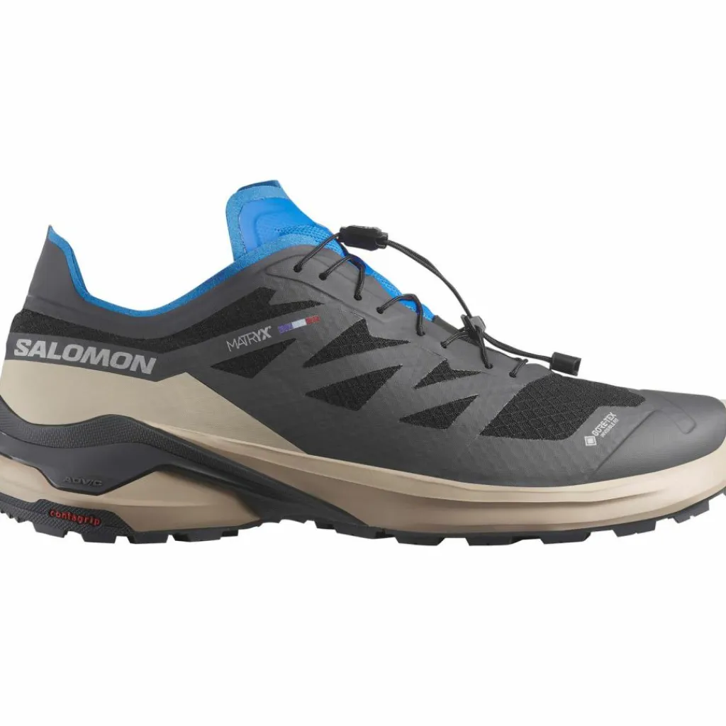 Salomon Multifunktionsschuhe|Wanderschuhe<· XA META MADE IN FRANCE black-oxford tan-french blue