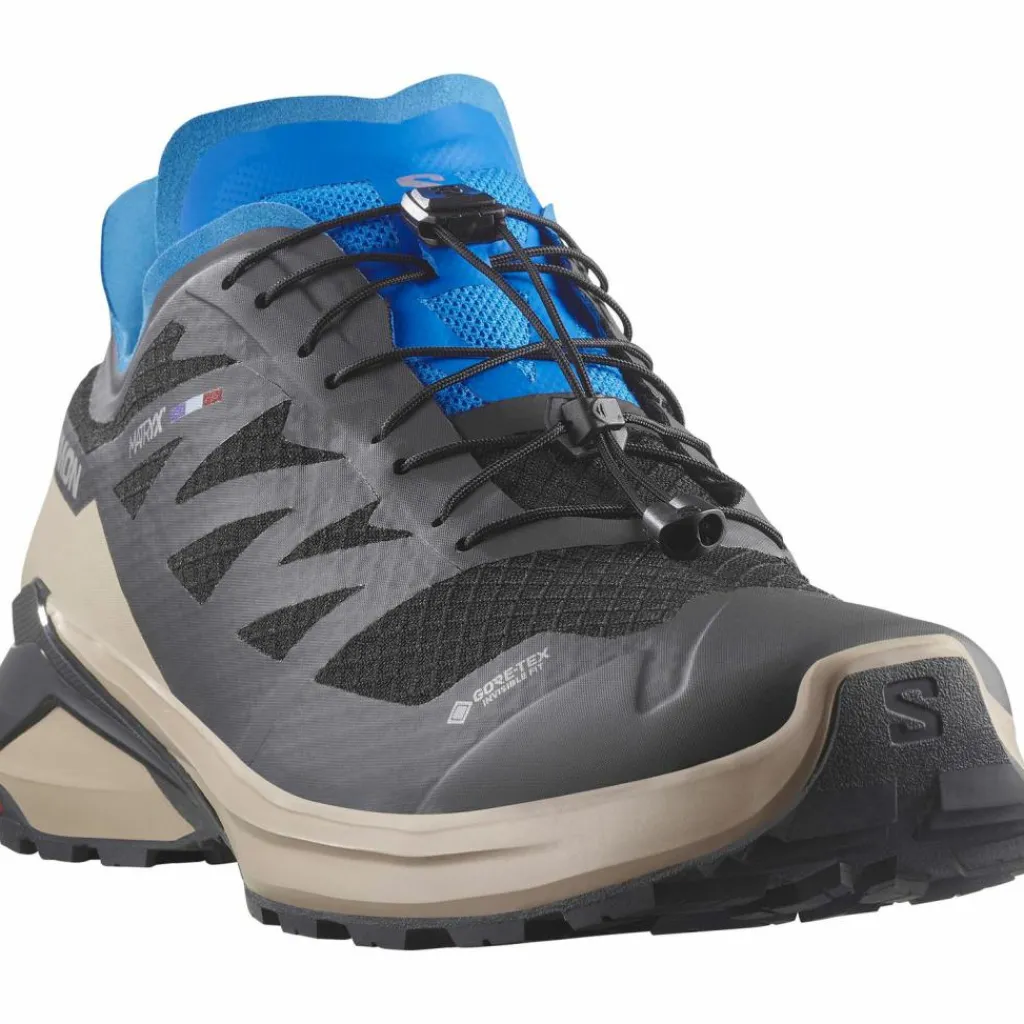 Salomon Multifunktionsschuhe|Wanderschuhe<· XA META MADE IN FRANCE black-oxford tan-french blue