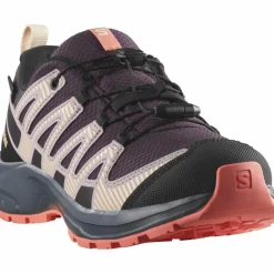 Salomon Wandern|Wanderschuhe<· XA PRO V8 WP plum kitten-turbulence-fusion coral