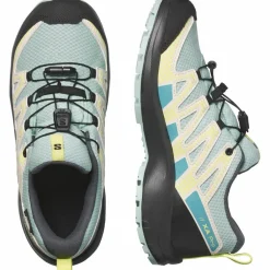 Salomon Wanderschuhe<· XA PRO V8 WP tanager turquoise-india ink-sunny lime