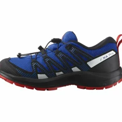 Salomon Wanderschuhe<· XA PRO V8 WP lapis blue-black-fiery red