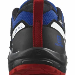 Salomon Wanderschuhe<· XA PRO V8 WP lapis blue-black-fiery red