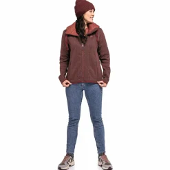 Schöffel Fleecejacken<· Fleece Hoody Aurora L 2635 - rot