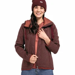Schöffel Fleecejacken<· Fleece Hoody Aurora L 2635 - rot