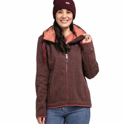 Schöffel Fleecejacken<· Fleece Hoody Aurora L 2635 - rot