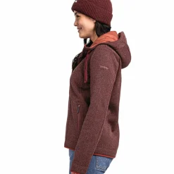 Schöffel Fleecejacken<· Fleece Hoody Aurora L 2635 - rot