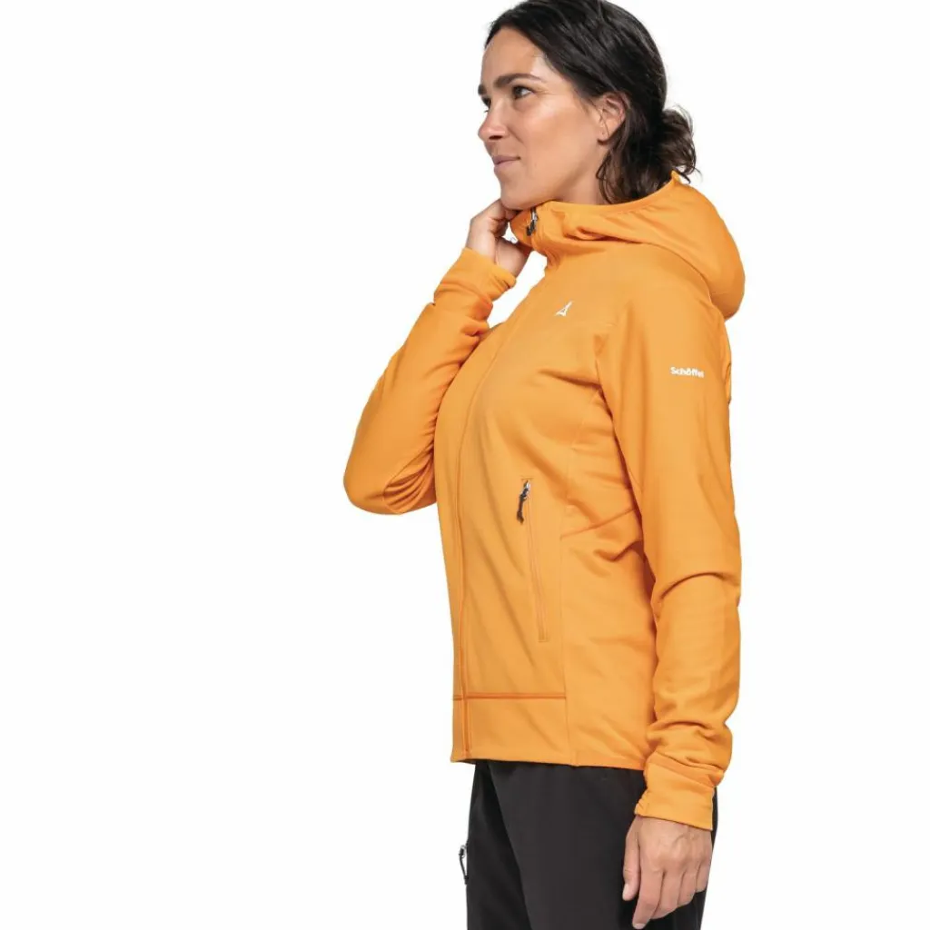 Schöffel Klettern|Fleecejacken<· Mountain Fleece Hoody Style Blaueis WMS 5405 - orange