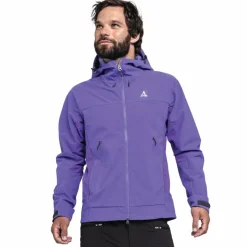 Schöffel Regenjacken|Übergangsjacken<· Softshell Jk Style Blaueis MNS 3805 - lila