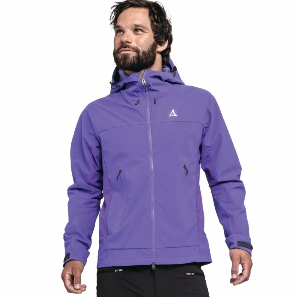 Schöffel Regenjacken|Übergangsjacken<· Softshell Jk Style Blaueis MNS 3805 - lila