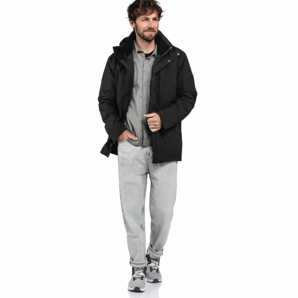 Schöffel Winterjacken<· Urban 3in1 Parka Style Borkol MNS black