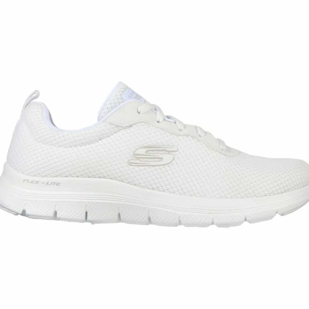 Skechers Sneaker|Fitnessschuhe<· Flex Appeal 4.0 white mesh - trim