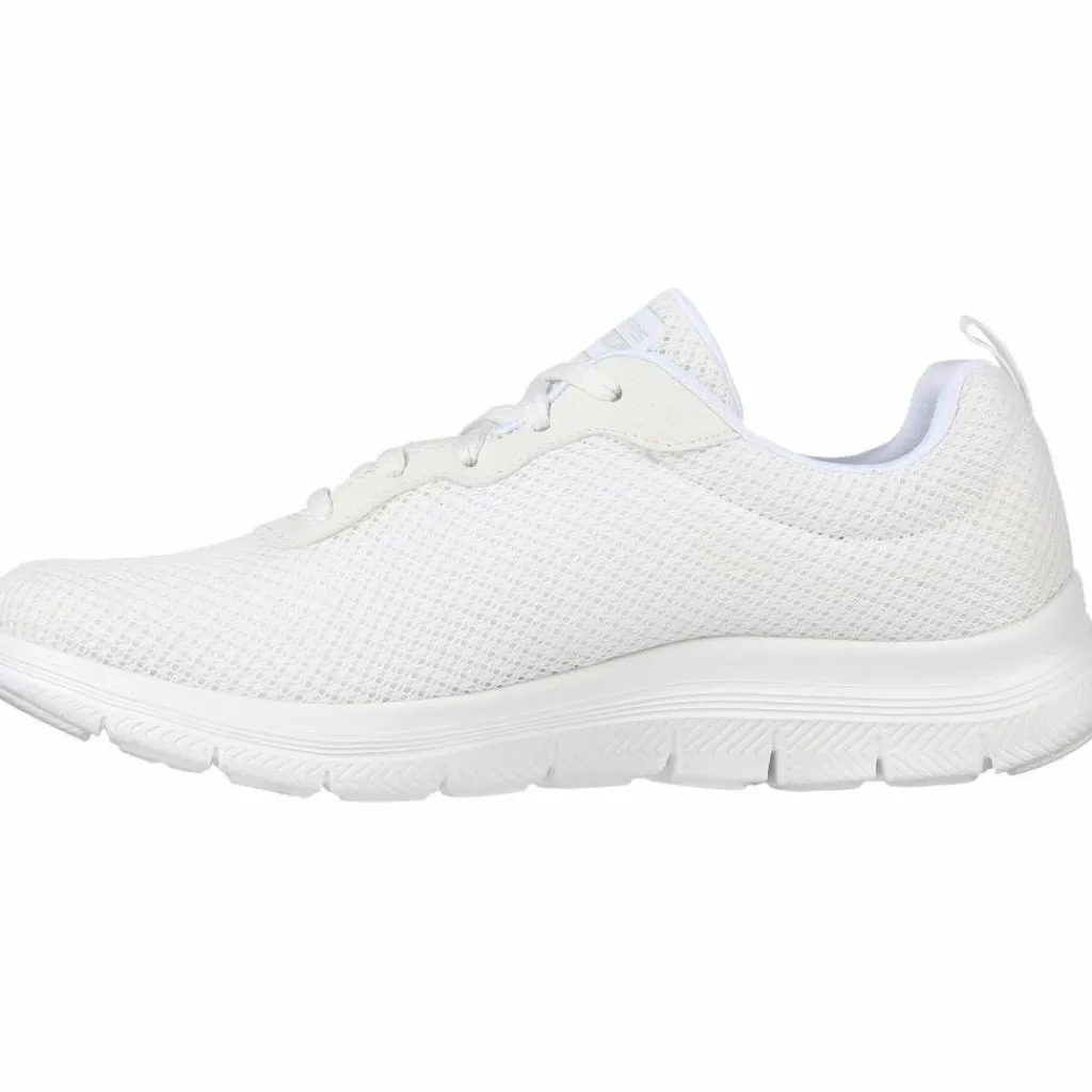 Skechers Sneaker|Fitnessschuhe<· Flex Appeal 4.0 white mesh - trim