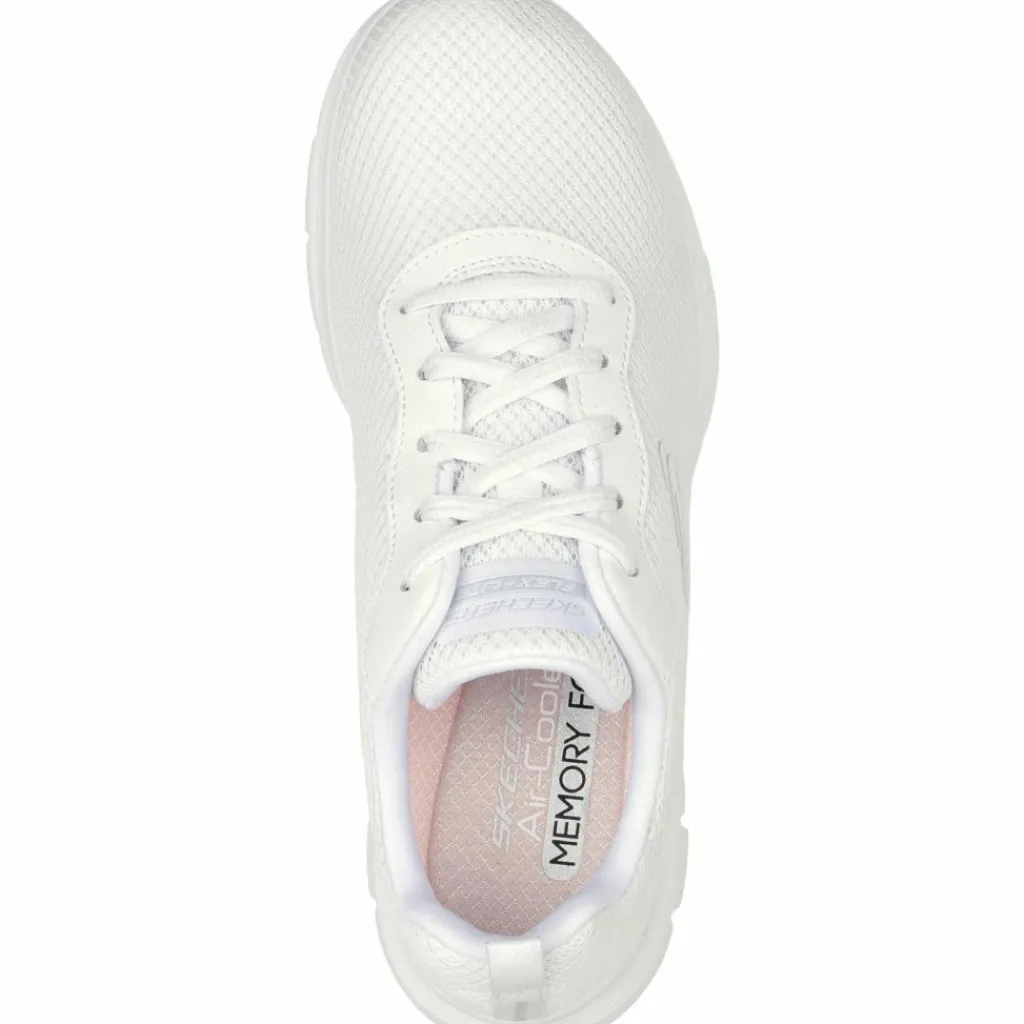 Skechers Sneaker|Fitnessschuhe<· Flex Appeal 4.0 white mesh - trim