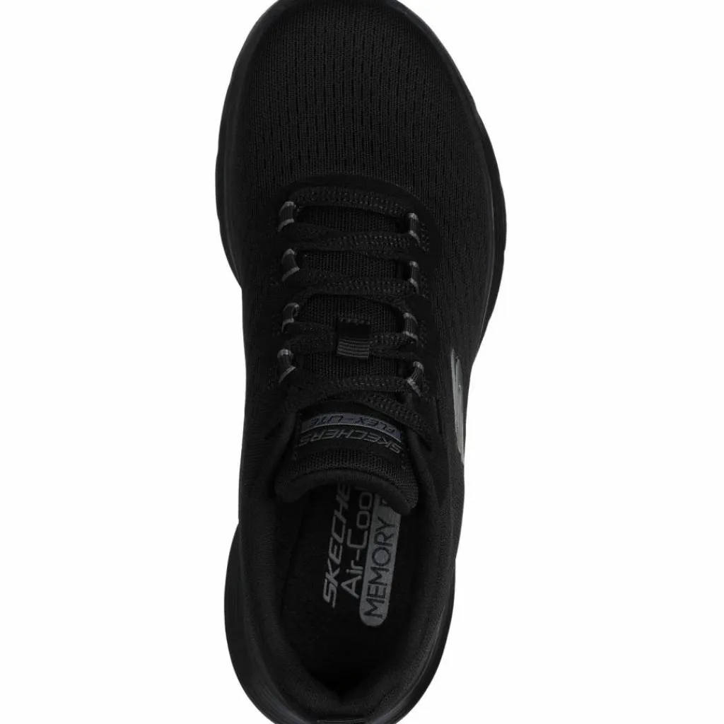 Skechers Streetwear|Sneaker<· Flex Appeal 5.0 black mesh-gray trim