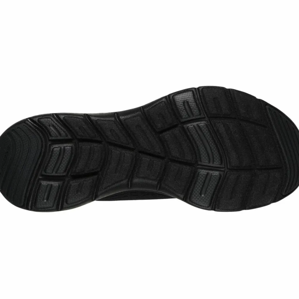 Skechers Streetwear|Sneaker<· Flex Appeal 5.0 black mesh-gray trim