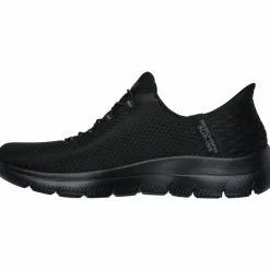 Skechers Sneaker|Streetwear<· Summits black mesh-gunmetal trim
