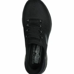 Skechers Sneaker|Streetwear<· Summits black mesh-gunmetal trim