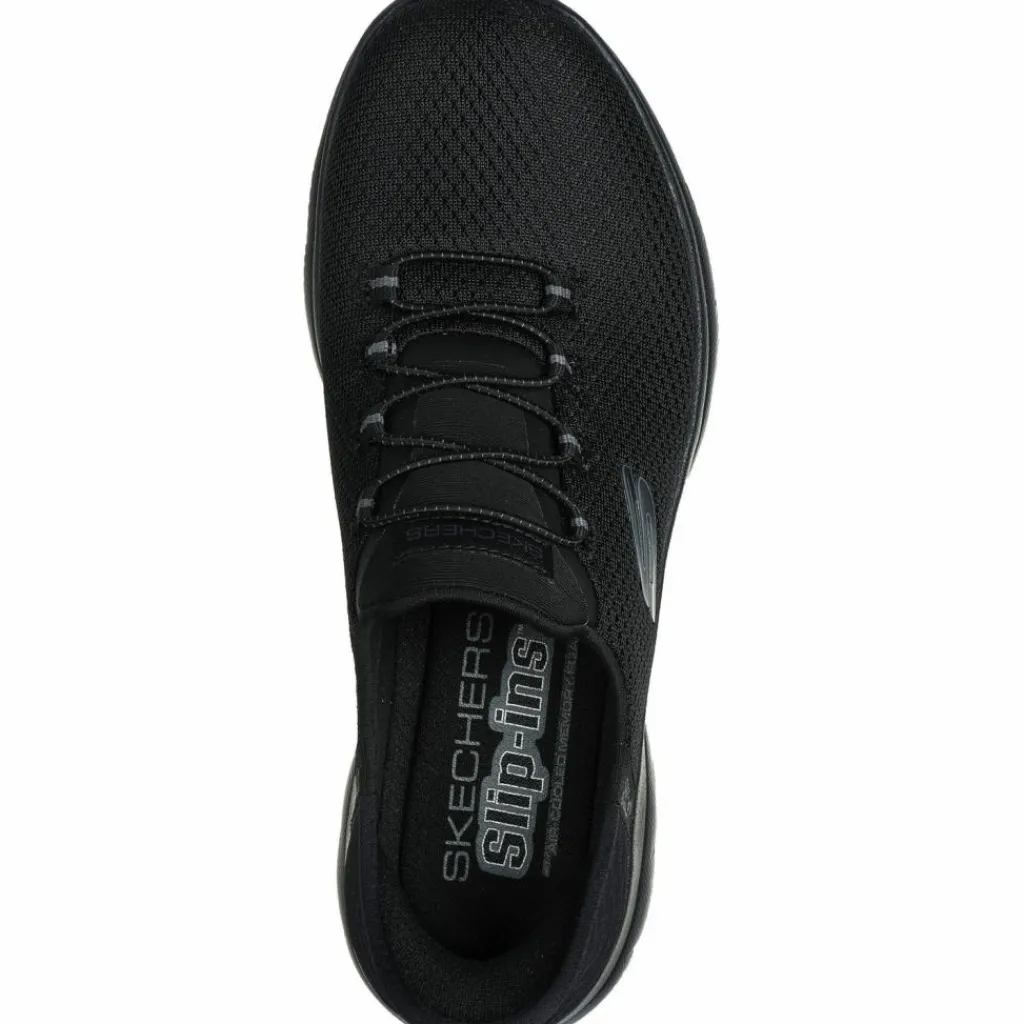 Skechers Sneaker|Streetwear<· Summits black mesh-gunmetal trim