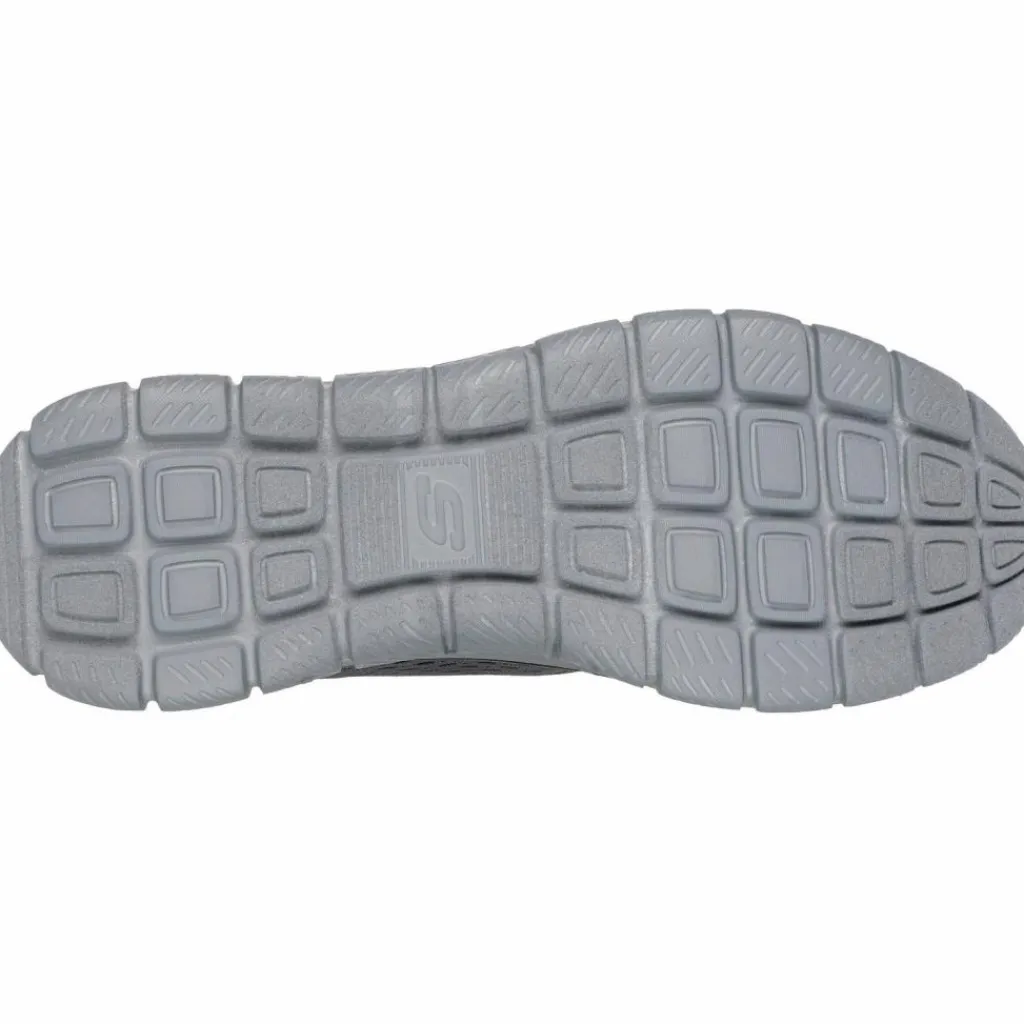 Skechers Streetwear|Sneaker<· Track charcoal mesh-synthetic-orange trim