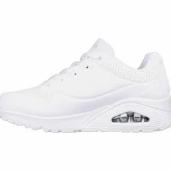 Skechers Streetwear|Sneaker<· Uno white durabuck-mesh trim