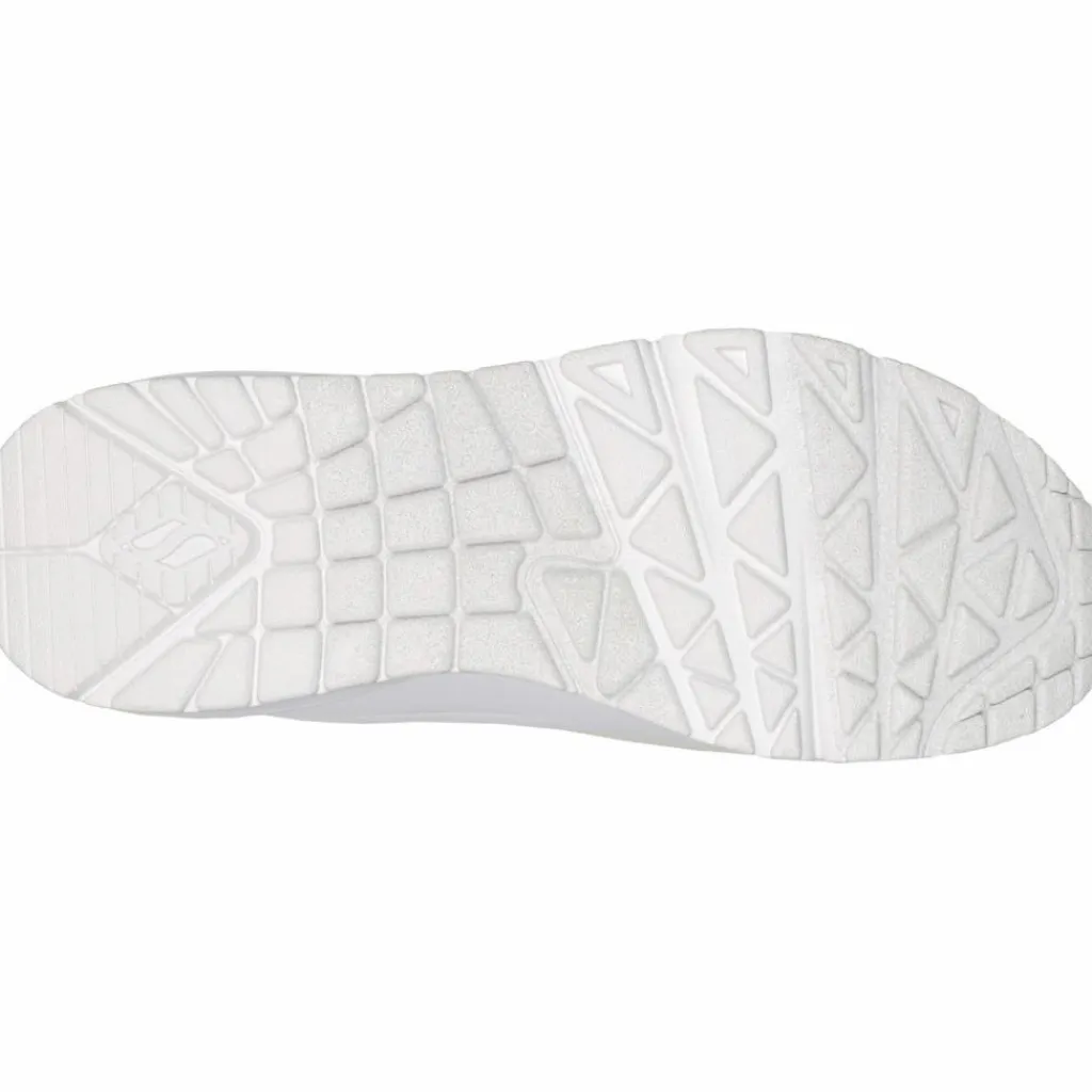 Skechers Streetwear|Sneaker<· Uno white durabuck-mesh trim