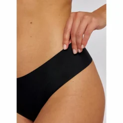 Snocks Unterwäsche<· Nahtlose Hipster Panties Schwarz