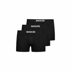 Snocks Unterwäsche<· Premium Boxershorts mit Logo Schwarz