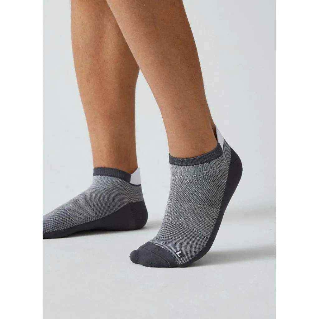 Snocks Socken|Socken<· Tiefe Laufsocken Grau