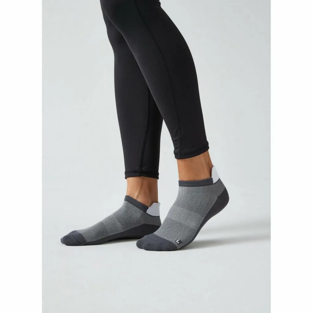 Snocks Socken|Socken<· Tiefe Laufsocken Grau
