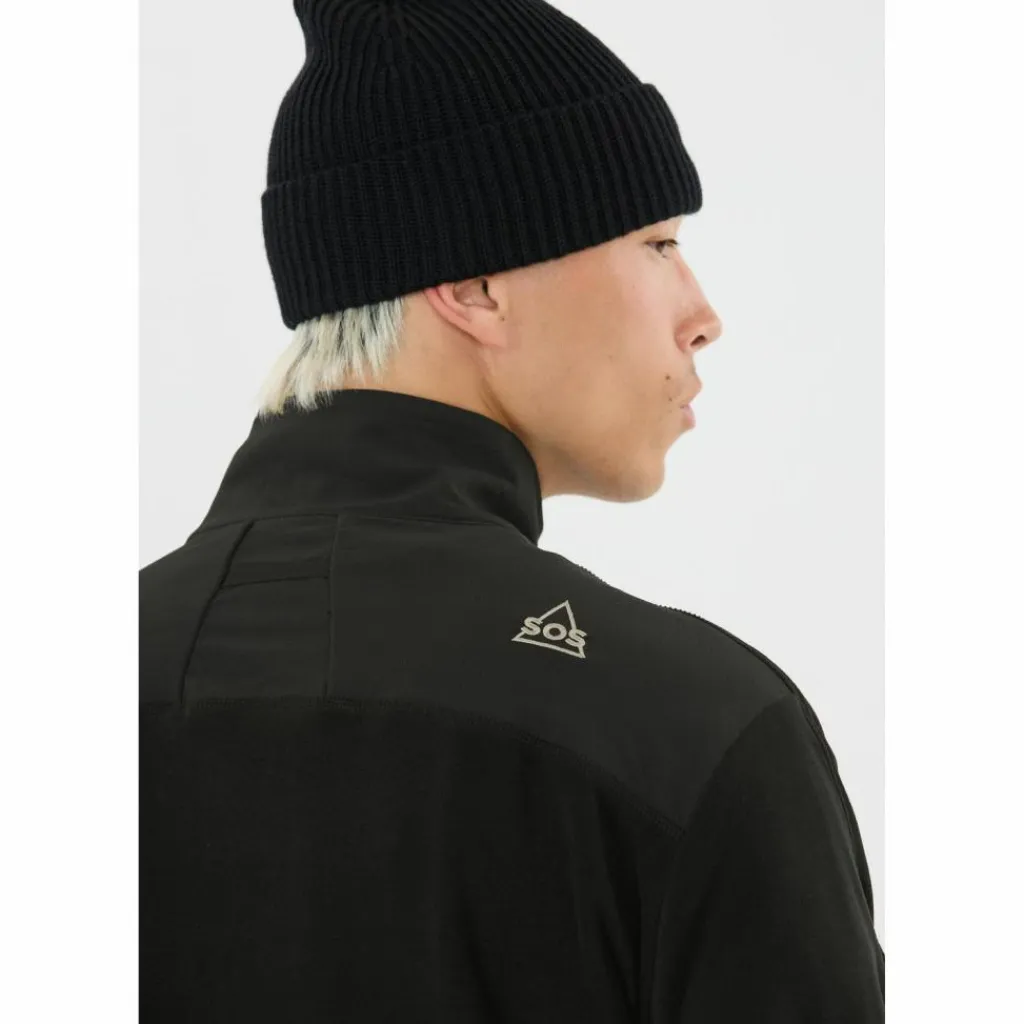 SOS Fleecejacken<· Bromo 1001 Black